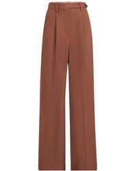 Brunello Cucinelli - Pantalon Ample En Sergé Fluide De Lin Et De Viscose À Ornements Monili - Lyst