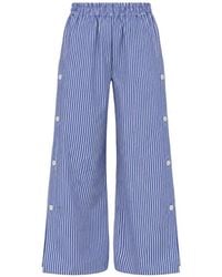 Arlo Mott - Baxter Side-Buttons Striped Trousers - Lyst