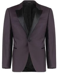 Emporio Armani - Virgin Wool-Blend Blazer - Lyst