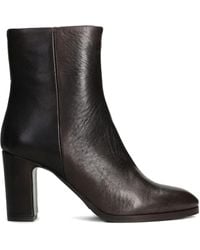 Julie Dee - 75Mm Leather Zip-Fastening Block-Heel Ankle Boots - Lyst