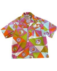 PUCCI - Occhi Geometric-Print Short-Sleeve Shirt - Lyst