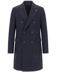 Peserico - Double-Breasted Coat - Lyst