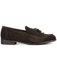 Doucal's - Tassels Fringe Suede Loafers - Lyst