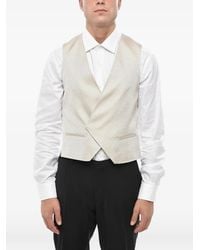 Corneliani - Embroidered Double-Breasted Waistcoat - Lyst