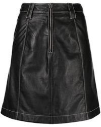 Paul Smith - Midi-Rok Met Contrasterend Stiksel - Lyst