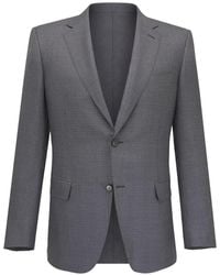 Canali - Traje A Cuadros Con Solapas De Muesca - Lyst