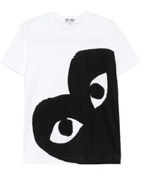 COMME DES GARÇONS PLAY - Cotton T-Shirt - Lyst