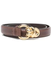 Sandro - Smalle Leren Riem - Lyst