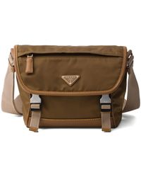 Prada - Re-Nylon Messengertas Met Logo - Lyst