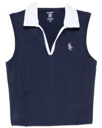 Sporty & Rich - Débardeur À Logo Imprimé - Lyst
