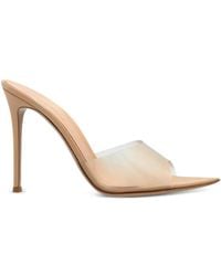 Gianvito Rossi - Pantoletten Elle 105 mit Lackleder - Lyst