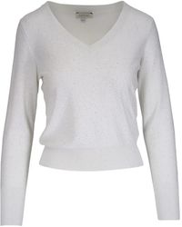 Kinross Cashmere - Pullover Mit V-Ausschnitt - Lyst