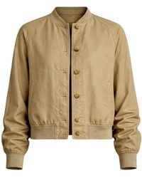 Ralph Lauren - Chaqueta Bómber Con Cierre De Botón - Lyst