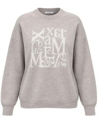 Max Mara - Logo-Intarsia Crew-Neck Sweater - Lyst
