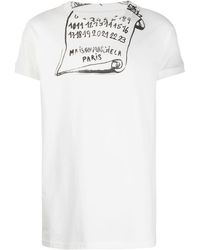 Maison Margiela - Camiseta con estampado de pergamino - Lyst