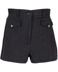 Matthew Bruch - Flap-Pocket Denim Shorts - Lyst