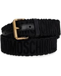 Moschino - Cinturón Con Logo En Relieve - Lyst
