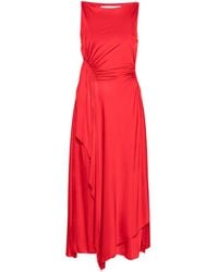 Lanvin - Vestido midi - Lyst