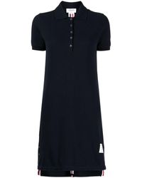 Thom Browne - Striped Cotton Pique Polo Dress - Lyst
