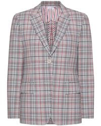 Thom Browne - Plaid-Pattern Blazer - Lyst