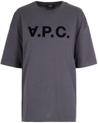 A.P.C. - Logo-Detail T-Shirt - Lyst