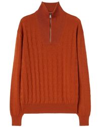 RETORI - Zip-Up Cashmere Sweater - Lyst