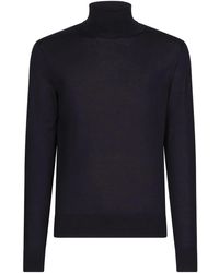 Dolce & Gabbana - Roll-Neck Cashmere-Silk Jumper - Lyst