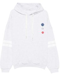 Joshua Sanders - Smiley-Face Stripe-Detail Hoodie - Lyst