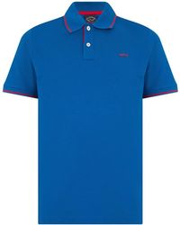 Paul & Shark - Logo-Embroidered Tipped Polo Shirt - Lyst