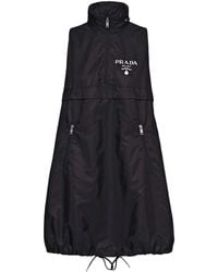 Prada - Re-nylon Zip-up Mini Dress - Lyst