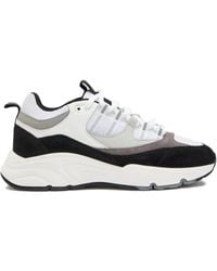 Cleens - Aero Mesh-Panels Suede Low-Top Sneakers - Lyst