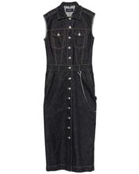Sportmax - Midi Dress With Button Closure And Pockets - Lyst