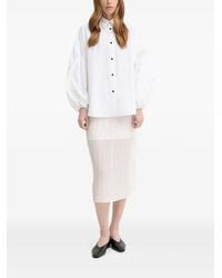 Aeron - Balloon-Sleeve Button-Front Shirt - Lyst