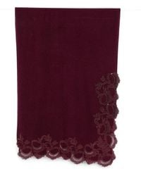 Ermanno Scervino - Lace-Trim Bead-Embellished Scarf - Lyst