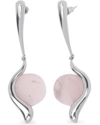 Panconesi - Pendientes Con Colgante Con Piedra - Lyst