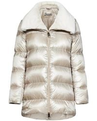 Herno - Faux-Fur-Collar Puffer Jacket - Lyst