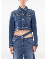 CYCLE - Veste En Jean Milù À Coupe Crop - Lyst
