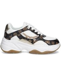 Guess - Harpaa Chain-Logo Sneakers - Lyst