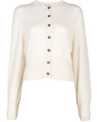 LeKasha - Gaya Pointelle Gebreid Vest - Lyst