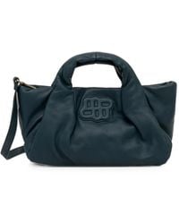 Munthe - Lixia Logo-Patch Ruched-Detailing Tote Bag - Lyst