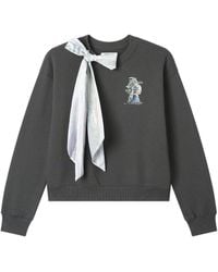 Musium Div. - Scarf-Detail Sweatshirt - Lyst