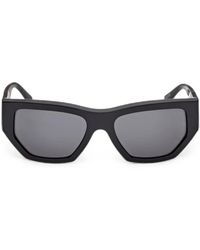 Guess - Geometric-Frame Logo-Plaque Sunglasses - Lyst