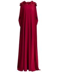 Gemy Maalouf - Floral-Embellished Kaftan Dress - Lyst