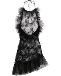 Blumarine - Ruffled Tulle Mini Dress - Lyst