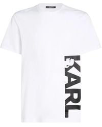 KARL LAGERFELD - Logo-Print Beach T-Shirt - Lyst