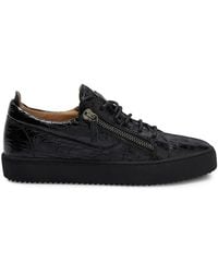 Giuseppe Zanotti - Frankie Double-Zip Low-Top Sneakers - Lyst