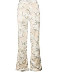 Off-White c/o Virgil Abloh - Camouflage-Pattern Flared Trousers - Lyst