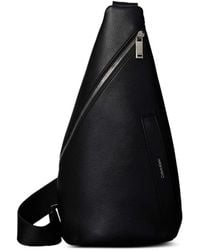 Calvin Klein - Mini Pebble Grained-Texture Logo-Print Shoulder Bag - Lyst