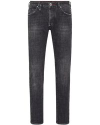Philipp Plein - Low-Rise Straight-Leg Jeans - Lyst