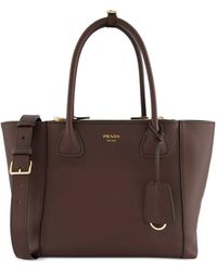 Prada - Grand Sac À Main Nova En Cuir - Lyst